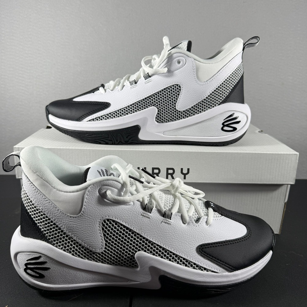 Under Armour Curry 3Z 25 Basketball Shoes White Black 6000749-100 Mens 11.5